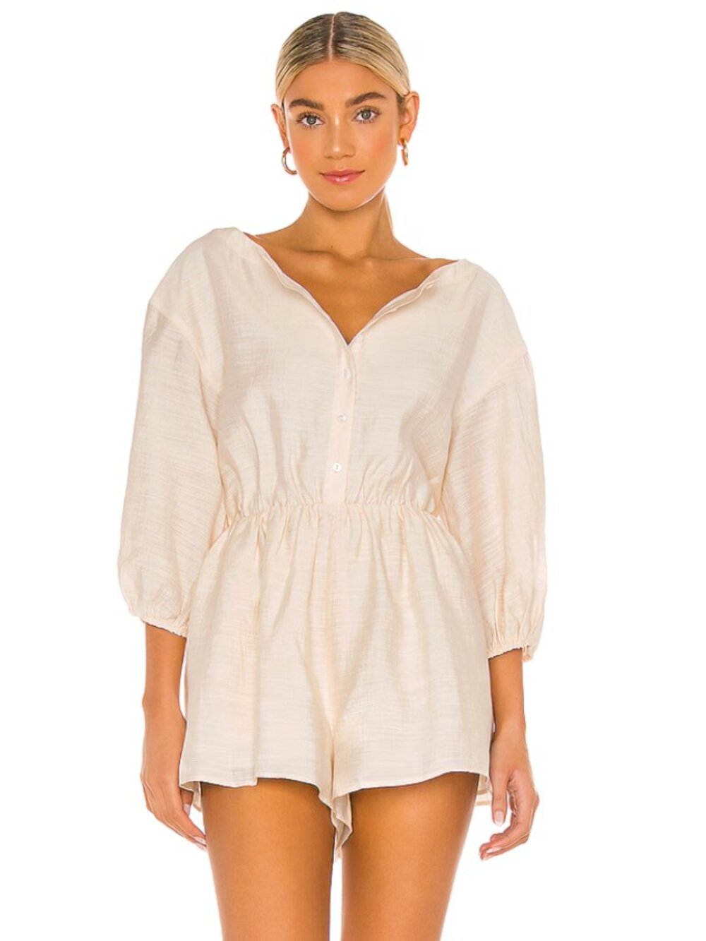 REVOLVE LPA | Boat Neck Romper in Off-White